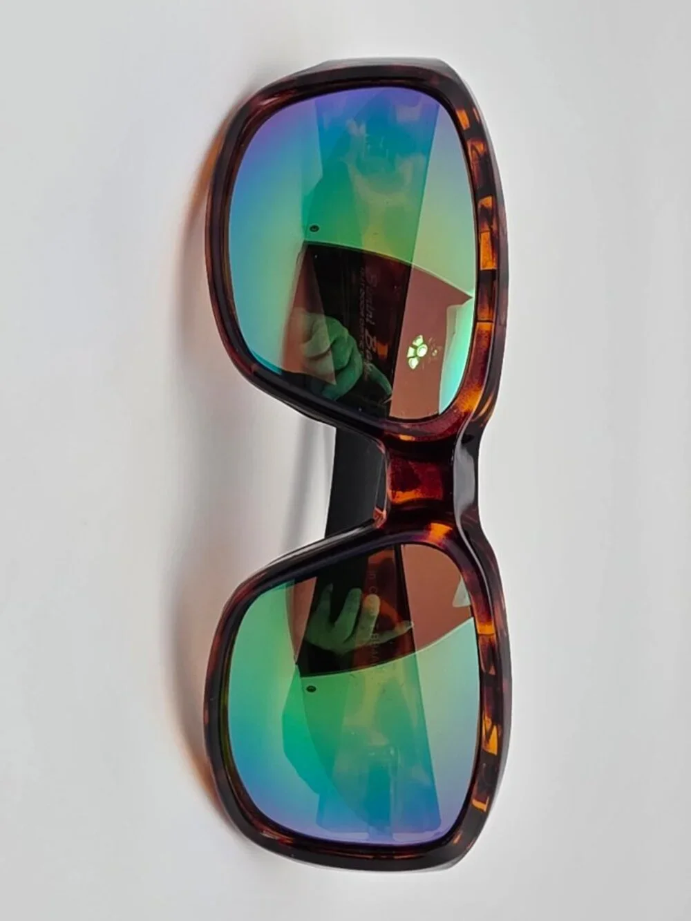 Bimini Bay T-BB4AG Tortoise Frame Polarized Green Mirror Lens Fishing Sunglasses